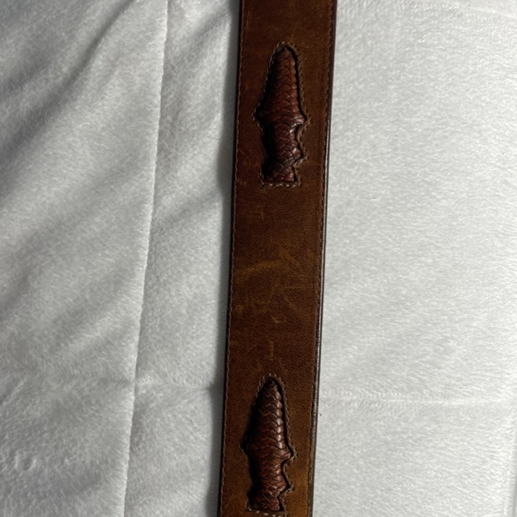 Vintage Orvis Men’s brown leather braided trout belt 36 EUC - Picture 9 of 11